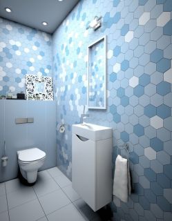 Подвесная тумба под раковину Эстет Mini ФР-00002525 40см белый